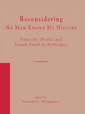 cover image of Reconsidering No Man Knows My History
